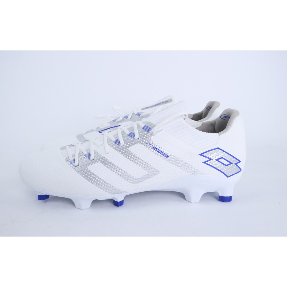 Lotto Maestro 200 IV FG Mens Soccer Cleats White Blue 221343_1GN Size 8.5 NEW